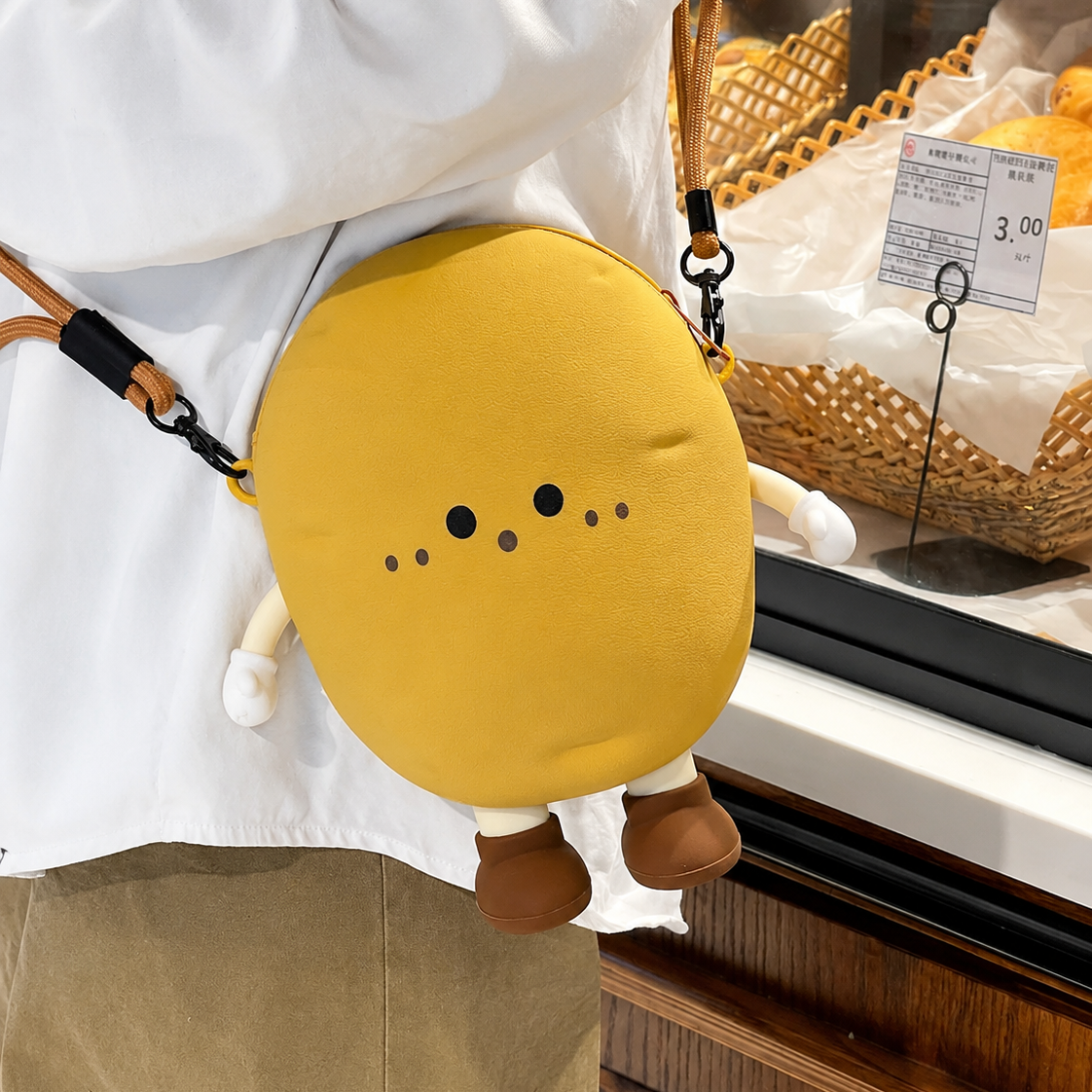 Cute Potato Silicone Crossbody Bag