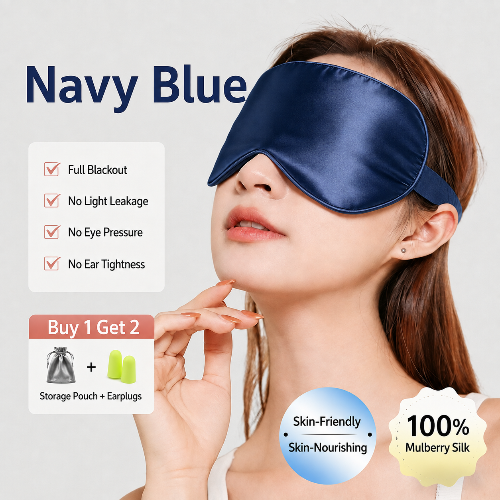 Silk Sleep Mask  Light Blocking Cooling Eye Mask