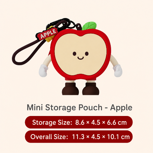 Cute Croissant Mini Coin & Earbud Pouch Charm