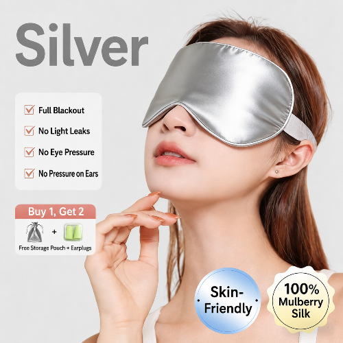 Silk Sleep Mask  Light Blocking Cooling Eye Mask