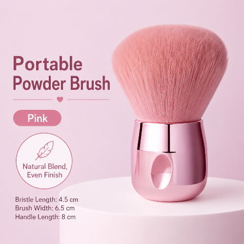 Large Fluffy Blush & Powder Brush with Soft Synthetic Bristles