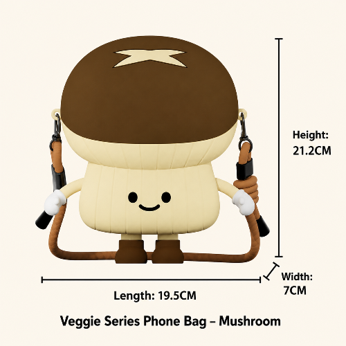 Cute Potato Silicone Crossbody Bag
