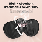 Silk Sleep Mask  Light Blocking Cooling Eye Mask