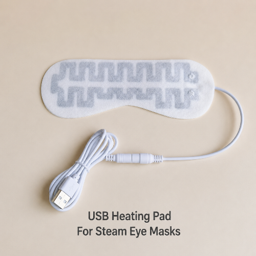 USB Heated Eye Mask Replacement Insert with Adjustable Temperature and Timer