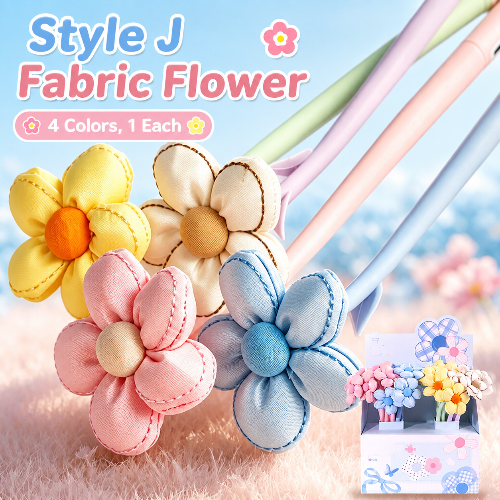 Cute Fabric Flower Gel Pen