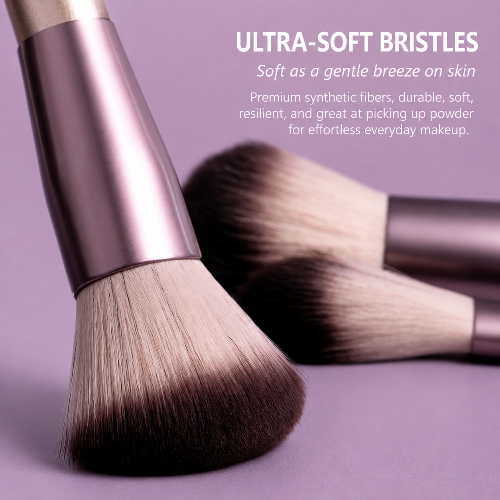 Beginner Makeup Brush Set  Eyeshadow, Powder, Blush & Contour Brushes