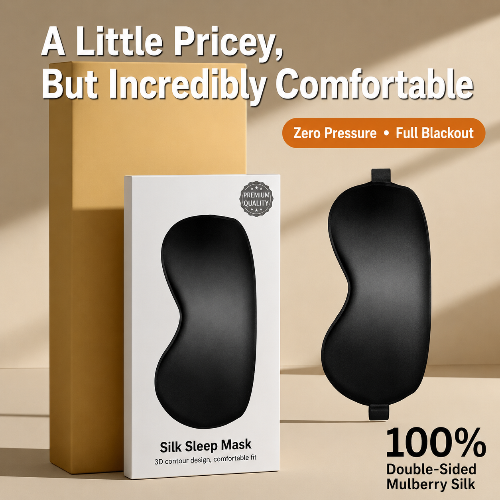 Silk Sleep Mask  Light Blocking Cooling Eye Mask