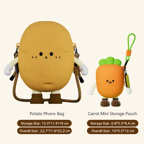 Cute Potato Silicone Crossbody Bag