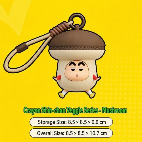 Funny Cartoon Eggplant Mini Coin Pouch Keychain