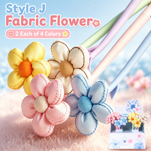 Cute Fabric Flower Gel Pen