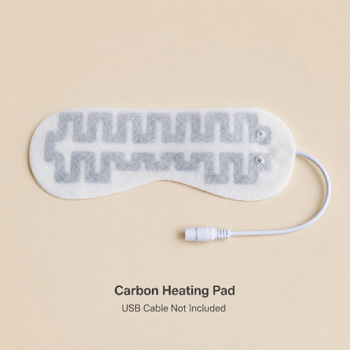USB Heated Eye Mask Replacement Insert with Adjustable Temperature and Timer