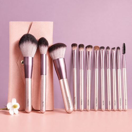 Beginner Makeup Brush Set  Eyeshadow, Powder, Blush & Contour Brushes