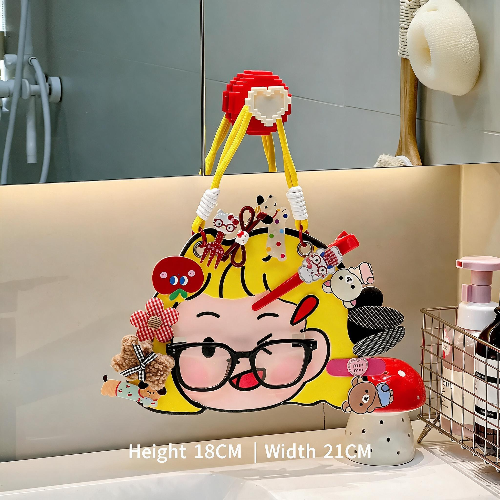 Wall-Mounted Hair Accessory & Eyewear Organizer