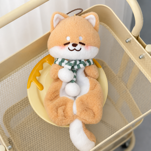 Cute Puppy Plush Pencil Case & Makeup Pouch