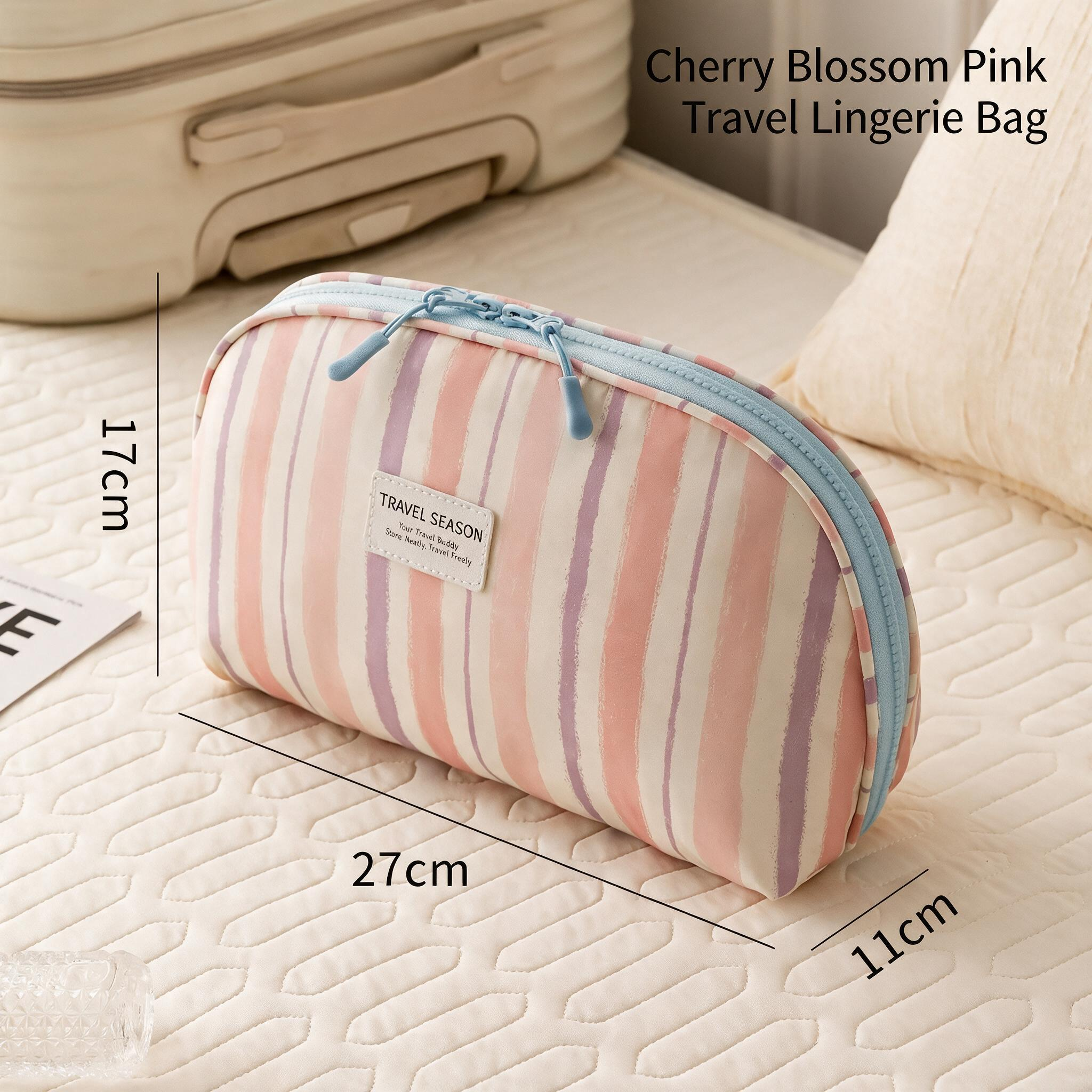 3-in-1 Travel Lingerie Organizer Bag with Compartments