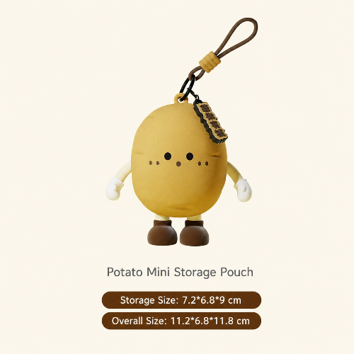 Cute Potato Silicone Crossbody Bag
