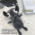 Funny Chihuahua Pencil Case  Large Capacity Stationery Pouch