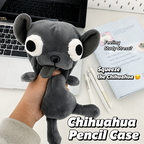 Funny Chihuahua Pencil Case  Large Capacity Stationery Pouch