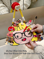 Wall-Mounted Hair Accessory & Eyewear Organizer