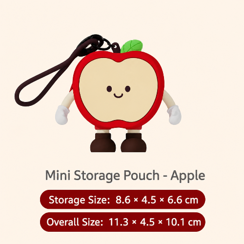 Cute Plush Apple Crossbody Bag
