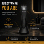 LILIPRO B9 Premium Body Groomer for Men | LED Light, Ceramic Blade & SkinSafe Trimming