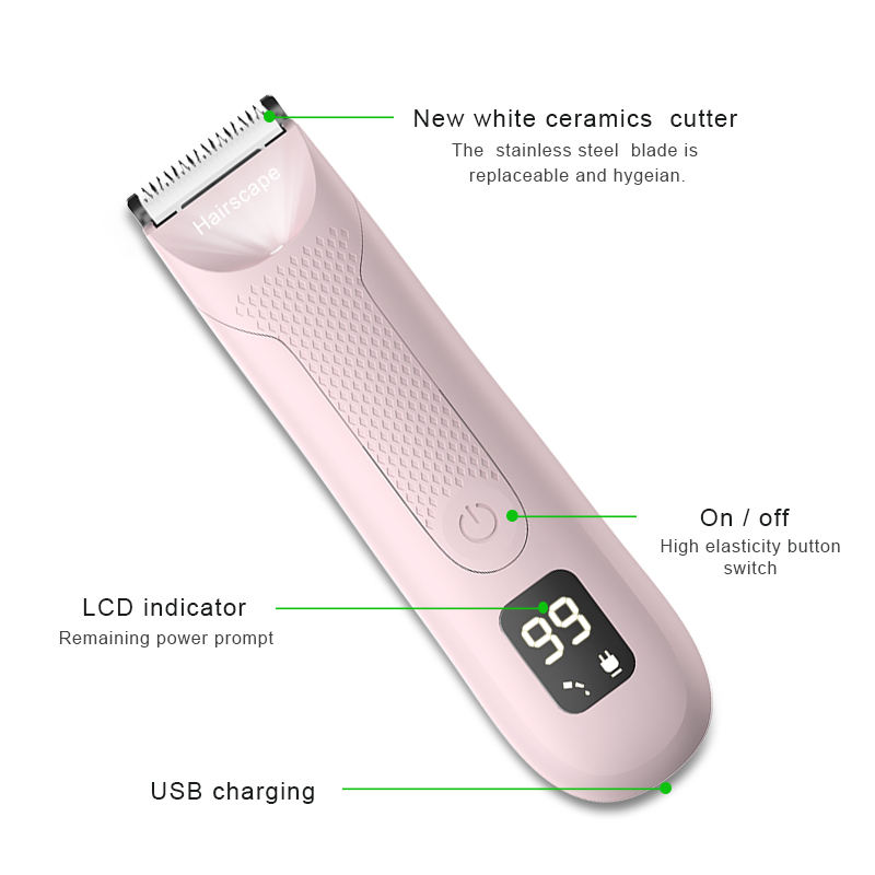 LILIPRO ZP5102 Women's Body Groomer | Waterproof Electric Trimmer with Ceramic Blade & LED Display