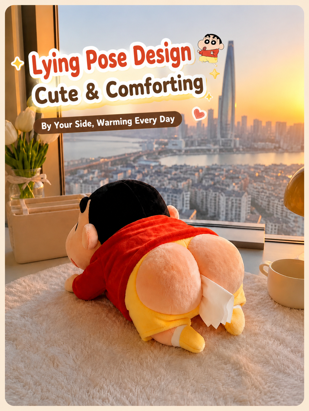 Funny Cartoon Butt Car Tissue Box Holder for Dashboard & Hanging Use