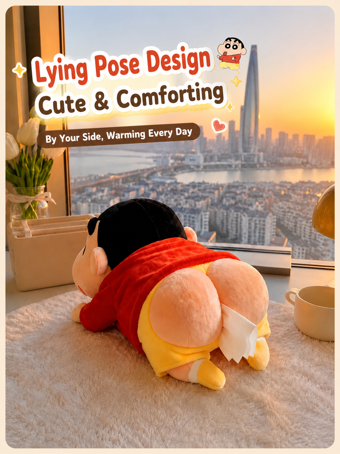 Funny Cartoon Butt Car Tissue Box Holder for Dashboard & Hanging Use