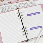 Cute Cat-Shaped Magnetic Binder Notebook for Students