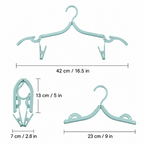Portable Folding Clothes Hanger with Storage Bag