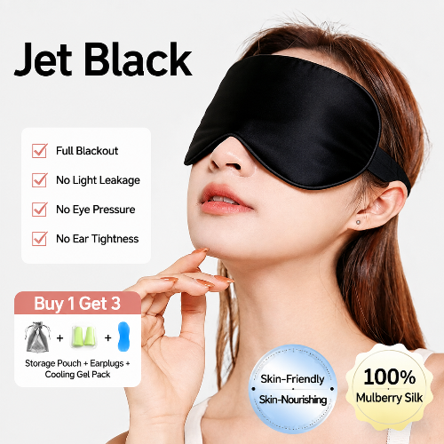 Silk Sleep Mask  Light Blocking Cooling Eye Mask