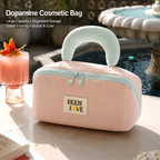 Large Capacity Travel Makeup Organizer Bag with Handle