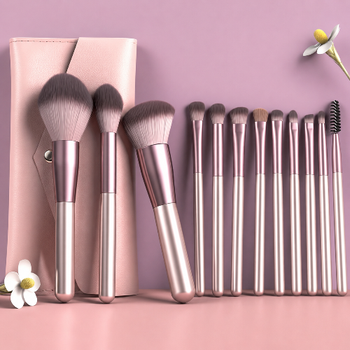 Beginner Makeup Brush Set  Eyeshadow, Powder, Blush & Contour Brushes