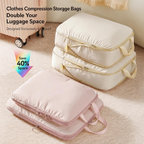 Travel Compression Packing Cubes for Clothes and Underwear