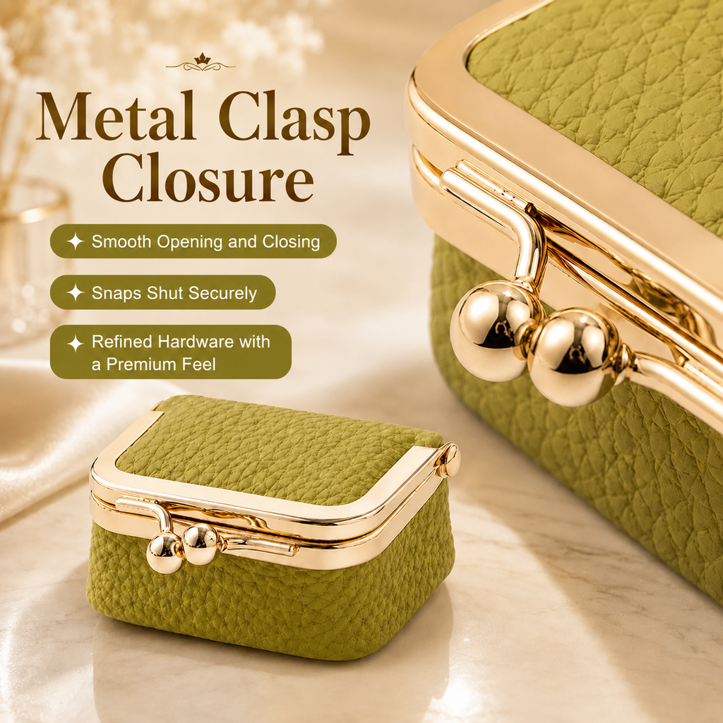 Mini Leather Jewelry Case for Rings, Earrings & Necklaces