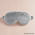 Kawaii Plush Sleep Mask | Soft Faux Fur & Silk Blackout Eye Mask