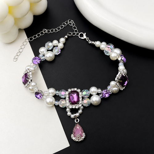 Crystal Gem Pet Necklace for Cats & Dogs