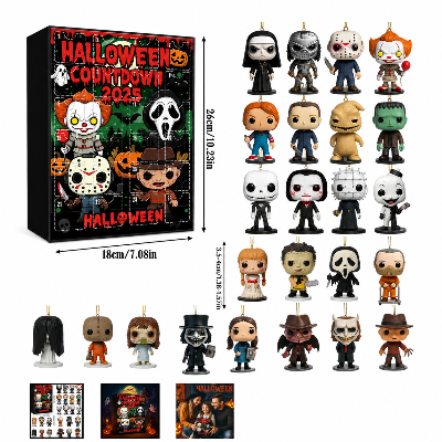 Halloween Horror Character Acrylic Charm Countdown Box