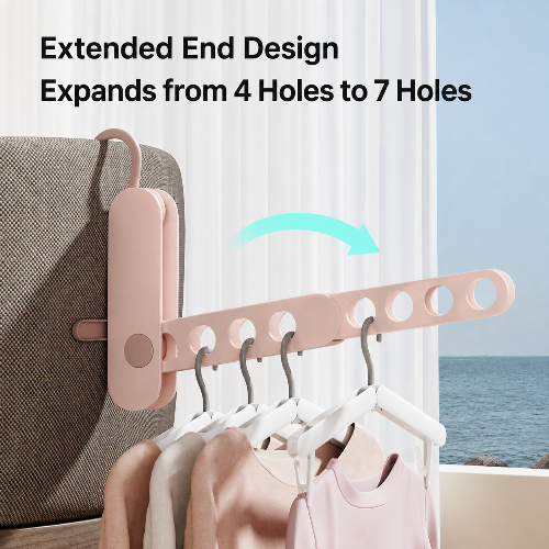 Portable Foldable Travel Hanger with Clips
