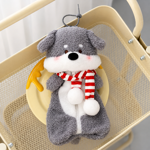 Cute Puppy Plush Pencil Case & Makeup Pouch
