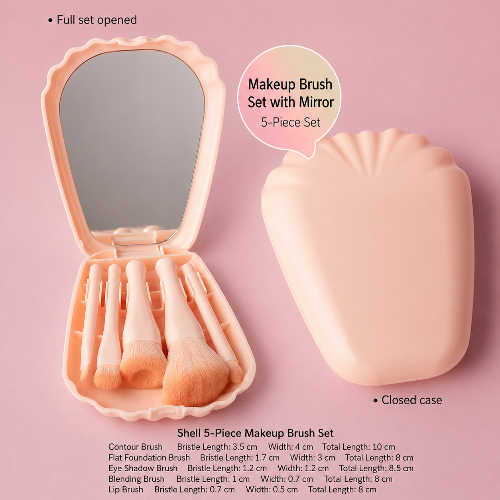 Large Fluffy Blush & Powder Brush with Soft Synthetic Bristles