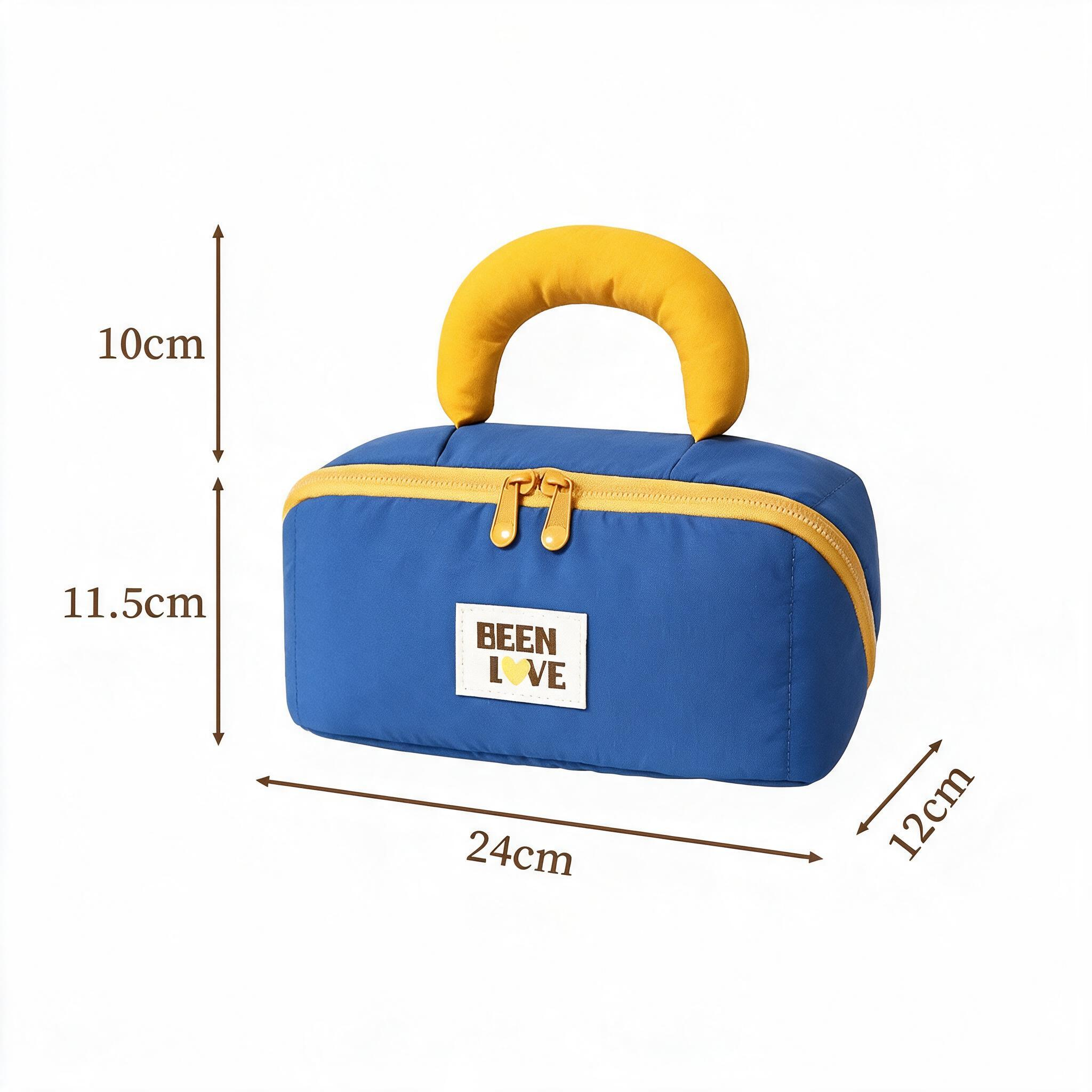 Large Capacity Travel Makeup Organizer Bag with Handle