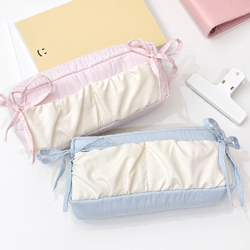 Cute Sakura Pink Cloud Pencil Case | Soft Puffy Large Capacity Stationery Bag