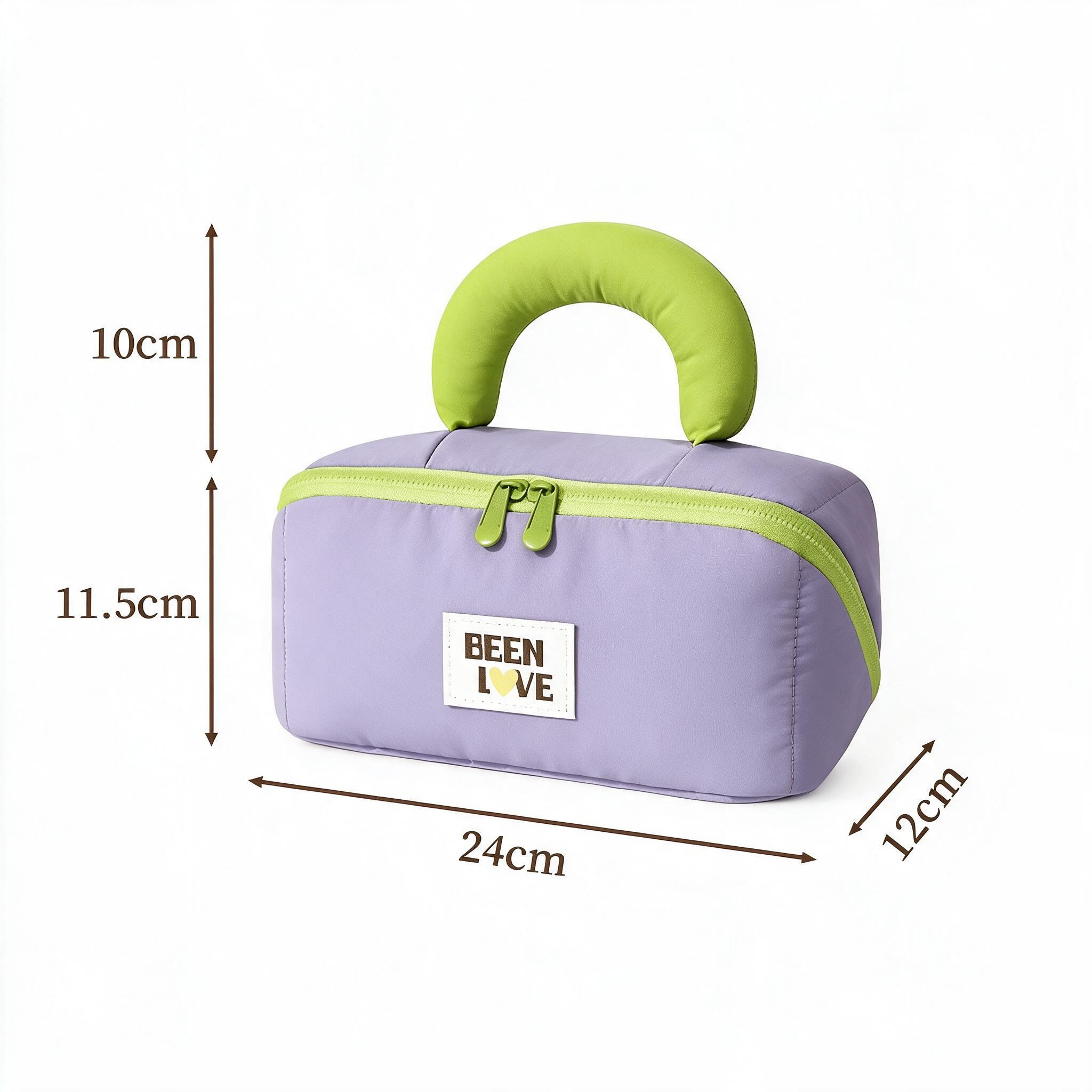 Large Capacity Travel Makeup Organizer Bag with Handle