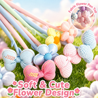 Cute Fabric Flower Gel Pen