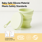 Portable Silicone Folding Travel Cup  Camping Mug & Toothbrush Rinse Cup