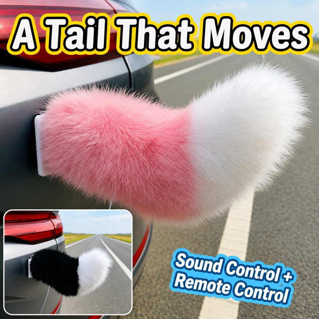 Sound-Activated Electric Wagging Tail Car Decoration