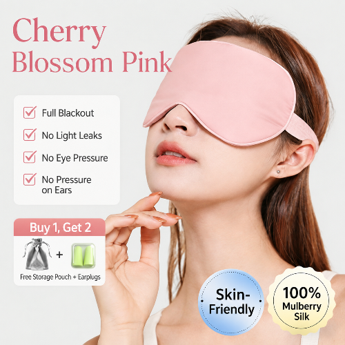 Silk Sleep Mask  Light Blocking Cooling Eye Mask