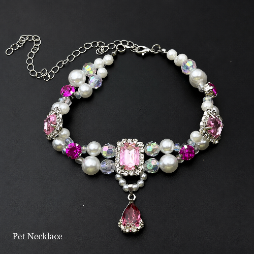 Crystal Gem Pet Necklace for Cats & Dogs