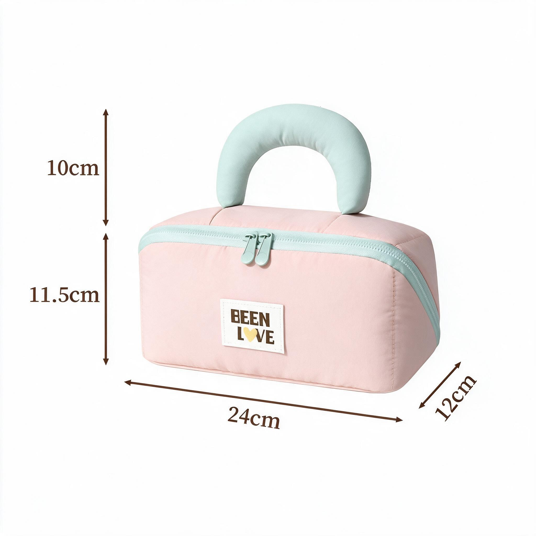 Large Capacity Travel Makeup Organizer Bag with Handle